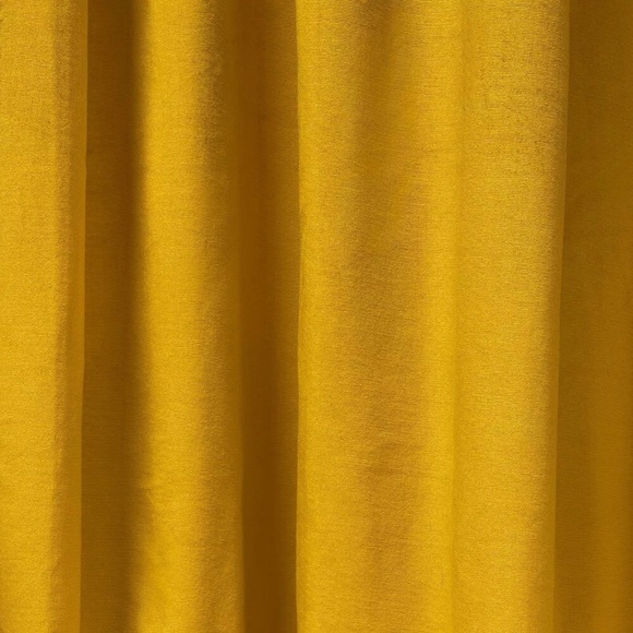 Opalhouse Gold Velvet Macrame Trim Light Filtering Curtain Panel 50 x 84 - Picture 4 of 5